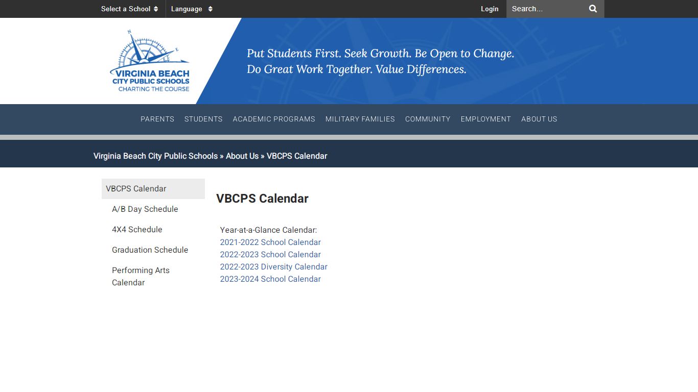 VBCPS Calendar - Virginia Beach City Public Schools